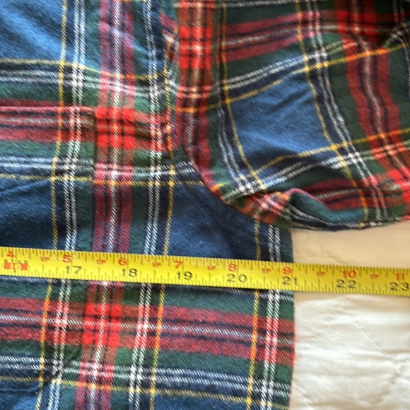 LL Bean Scotch Plaid Flannel Shirt - Picture 4 of 7